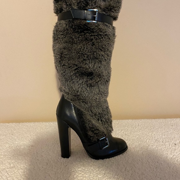 Colin Stuart leather/fur boots. Sexy!!!! - Picture 5 of 5